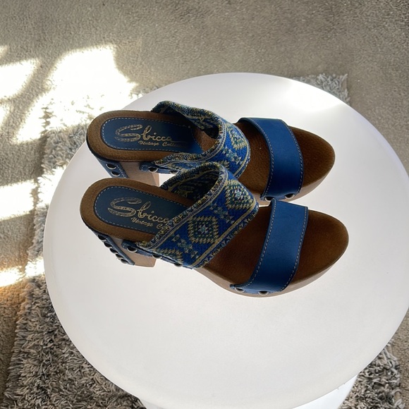 Sbicca Denim Vintage Collection Wood Heels - Picture 6 of 10